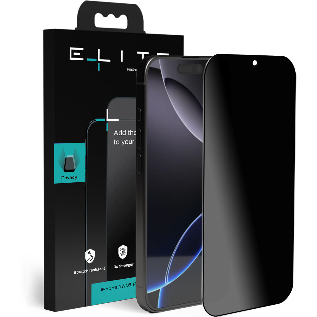 ELITE Privacy screenprotector – iPhone 17 / 16 Pro