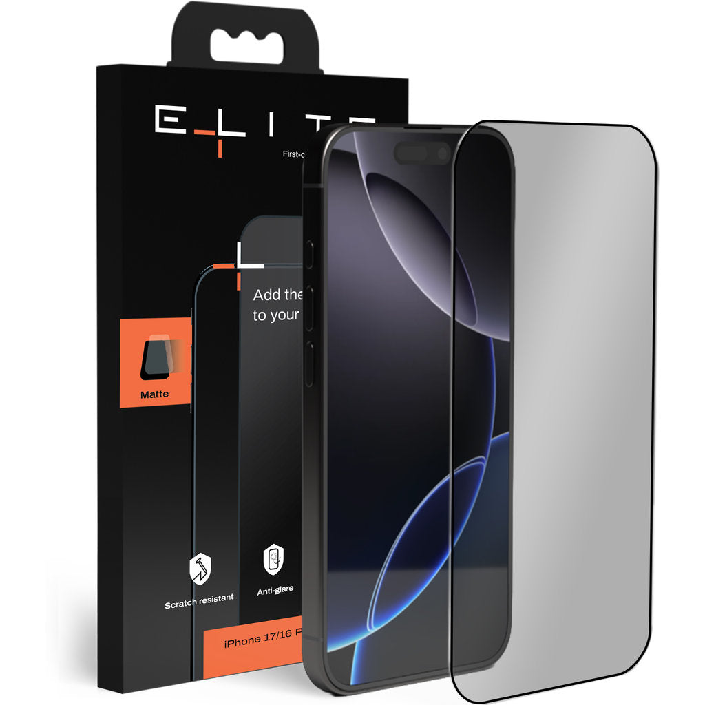 ELITE Matte screenprotector – iPhone 17 / 16 Pro
