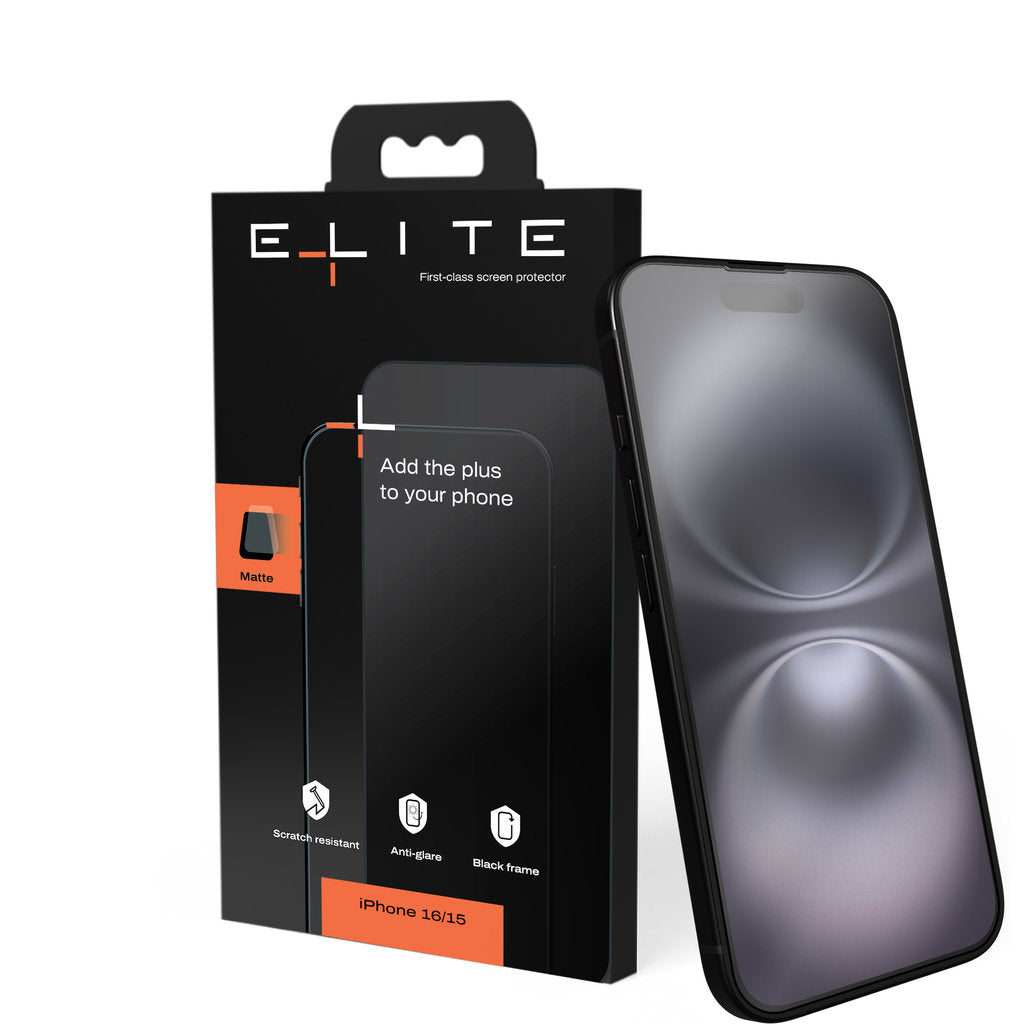 ELITE Matte screenprotector – iPhone 16 / 15 (4)