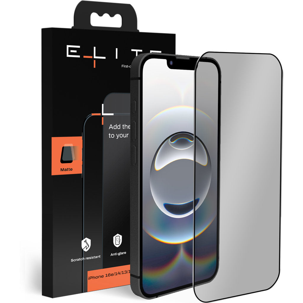 ELITE Matte screenprotector – iPhone 17e / 16e / 14 / 13 / 13 Pro