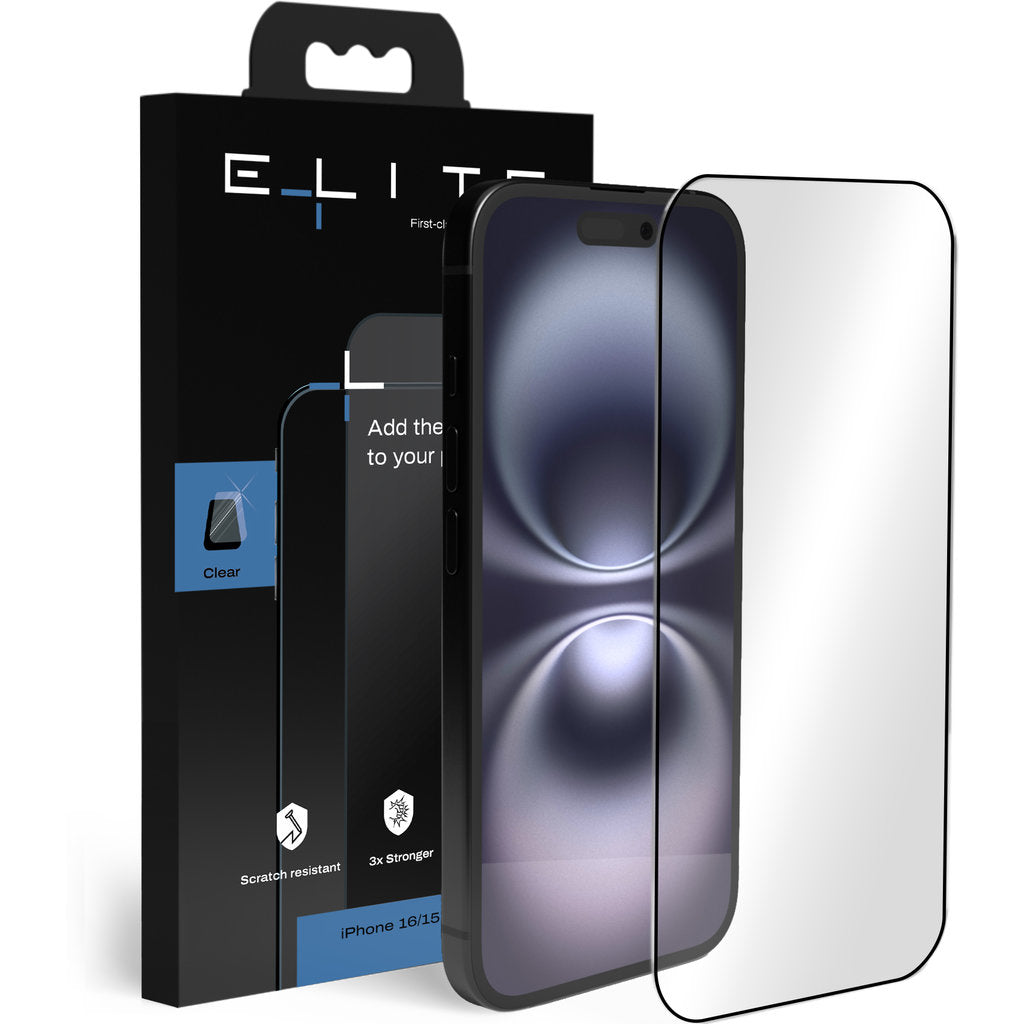 ELITE Clear screenprotector – iPhone 16 / 15