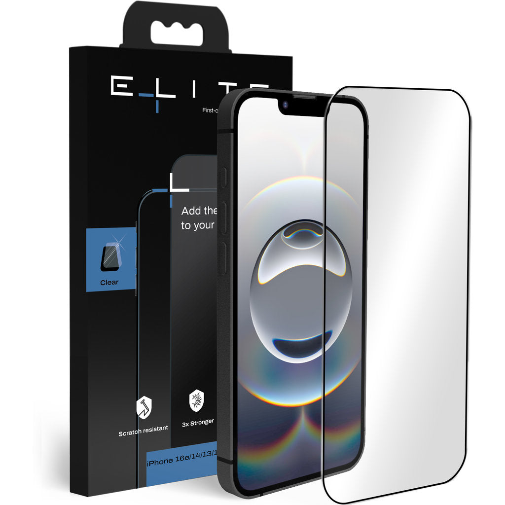 ELITE Clear screenprotector – iPhone 17e / 16e / 14 / 13 / 13 Pro