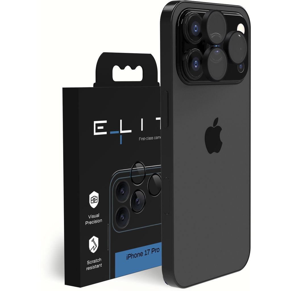 ELITE Camera lens protector – iPhone 17 Pro – Zwart