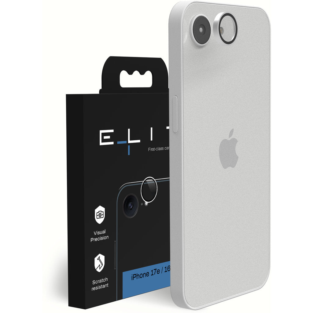 ELITE Camera lens protector – iPhone 17e / 16e – Wit