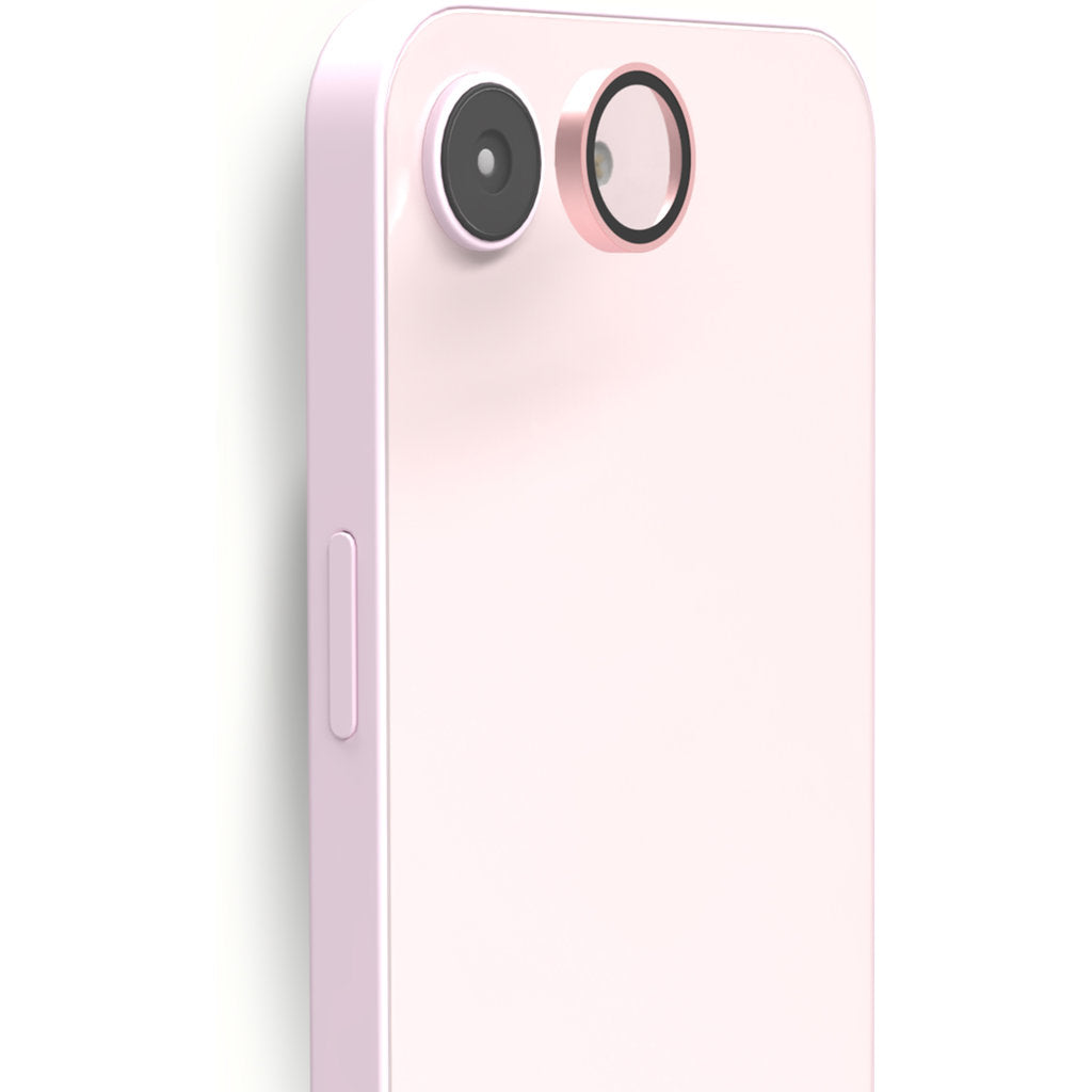 ELITE Camera lens protector – iPhone 17e / 16e – Roze (2)