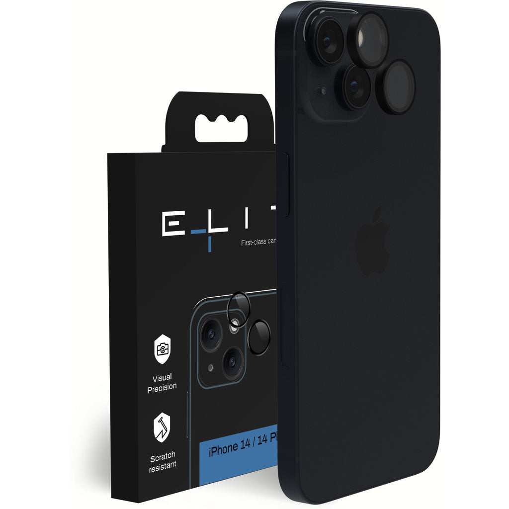ELITE Camera lens protector – iPhone 14 / 14 Plus – Zwart