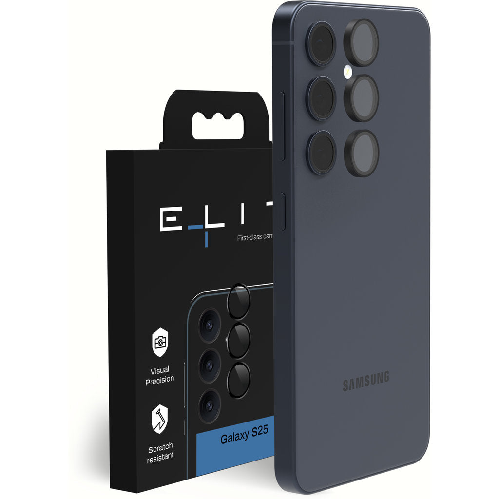 ELITE Camera lens protector – Galaxy S25 – Zwart